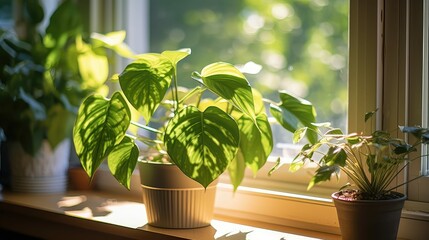 Wall Mural - healthy house plant sunlight