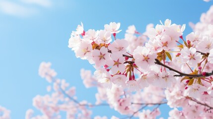 Wall Mural - petals pink white flowers top