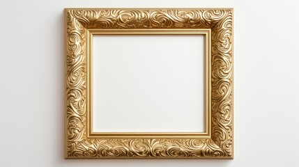 Wall Mural - hanging gold frame square