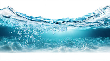 Wall Mural - water wave underwater blue ocean swimming pool wide panorama background: a wide panoramic background