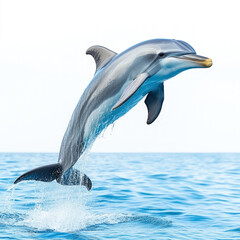 Canvas Print - Dolphin Jumping Isolated