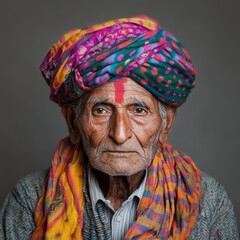 Poster - Traditional Indian Man Isolated