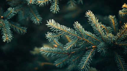 evergreen tree branches