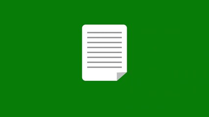 Document file of green screen background.