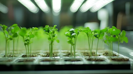 Genetically Engineered Plants Growing Consumer Goods in Greenhouse