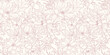 © Kati Moth - Pastel floral pattern backgorund, hand drawn flower illustration, seamless repeating wallpaper, elegant soft print design, banner or cover image concept