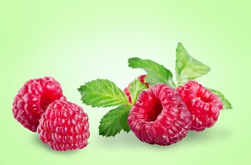 Fresh ripe sweet Raspberry berries