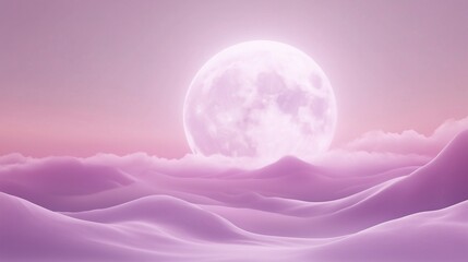 Full Moon Theme Background, Fantasy Illustration, Astrology, Halloween