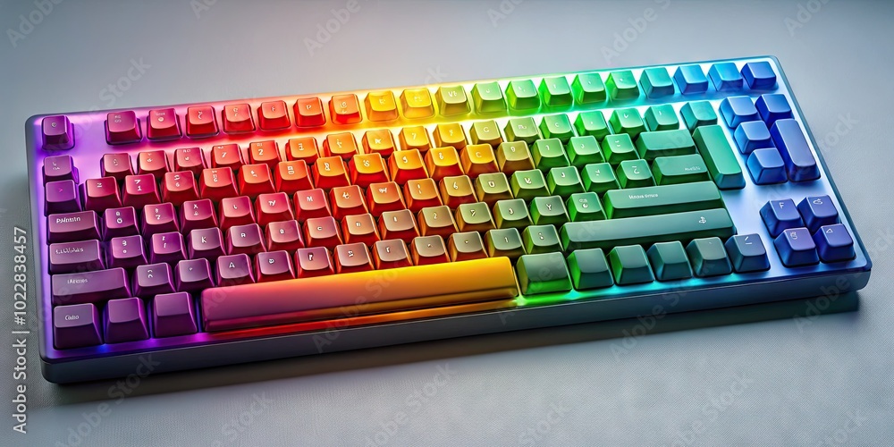 US Computer Keyboard Layout Displaying Standard QWERTY Configuration ...