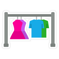 Wall Mural - Clothing Icon