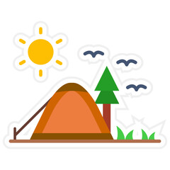 Poster - Camping Icon