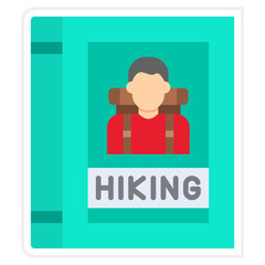 Poster - Hiking book Icon