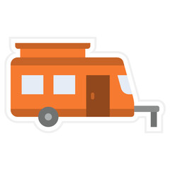 Sticker - Caravan Icon