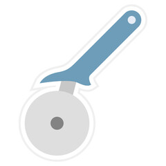 Sticker - Pizza cutter Icon