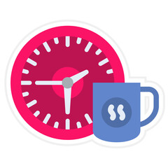 Sticker - Tea break Icon