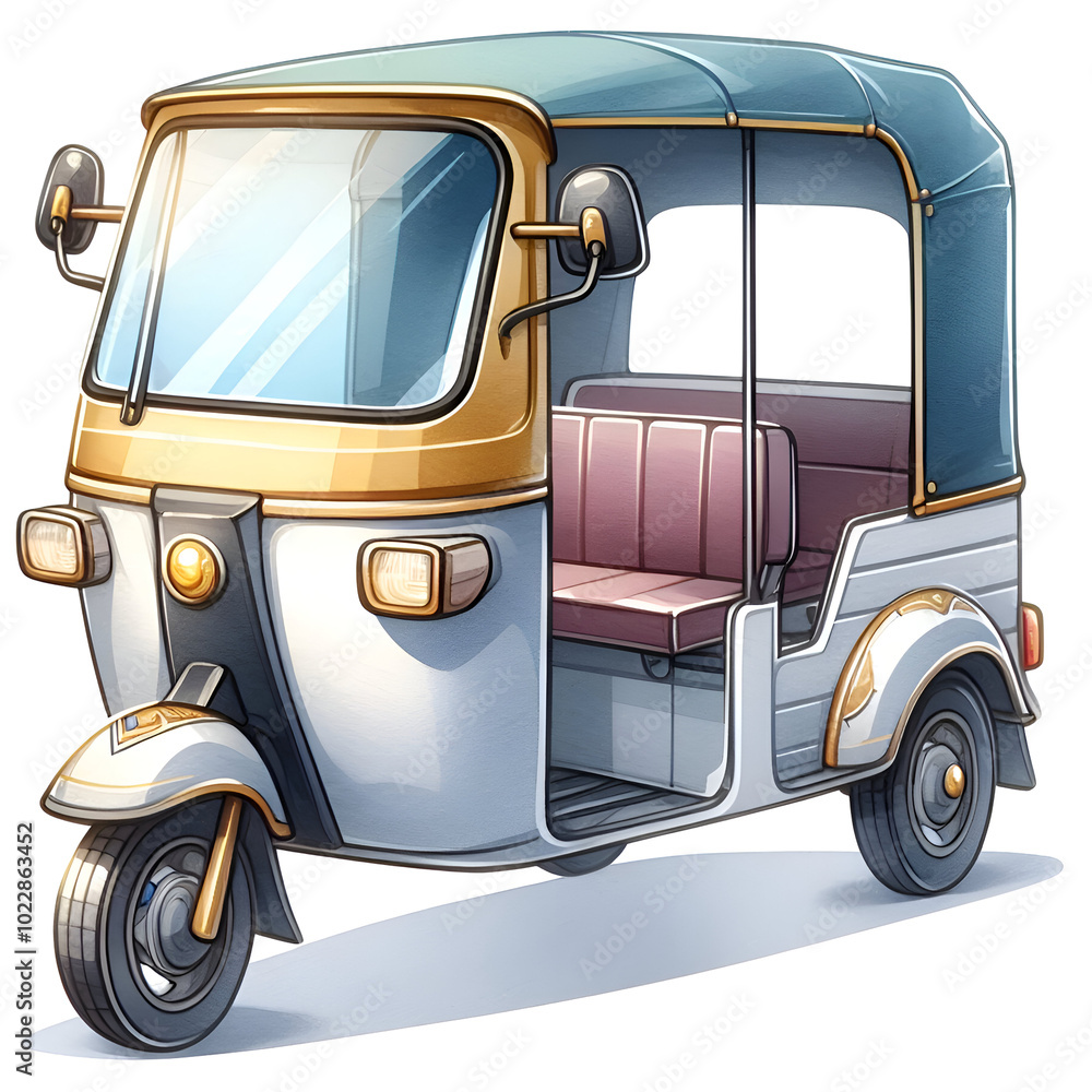 Ilustración de Stock Transport Clipart Set Watercolor Public ...