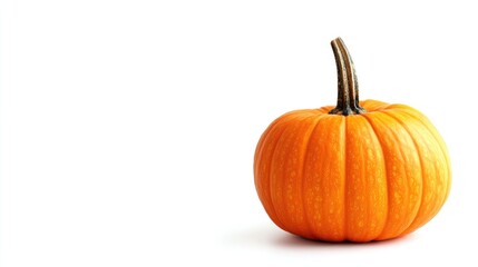 Poster - Glowing Pumpkin Isolated on White Background