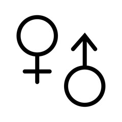  Male and female black symbol