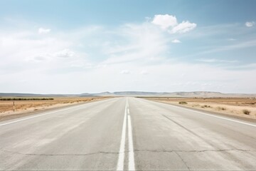 Wall Mural - Road straight outdoors horizon.