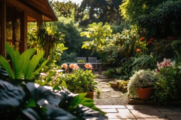 Poster - Garden plant architecture outdoors.