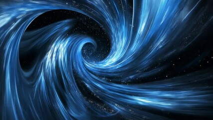 Wall Mural - A swirling, blue vortex against a backdrop of twinkling stars