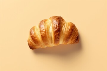 Wall Mural - Danish pastry croissant bread food.