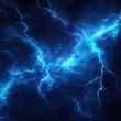 © Simon - Electric blue lightning, vibrant blue lightning, electric pulse and dark sky