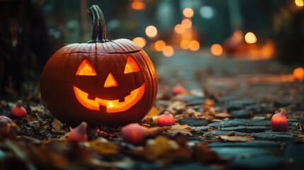 Wall Mural - halloween background trick or treat