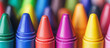 © GrayFrog - Colorful crayons banner