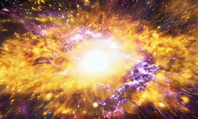 Canvas Print - glowing particle effect with unique attributes for video overlays and cinematic use.