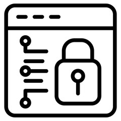 Poster - Internet Security Vector Design Icon Style