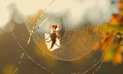 spider in web