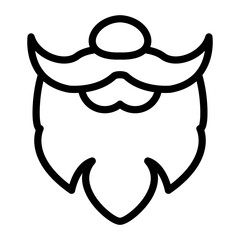 Sticker - Moustache Vector Design Icon Style