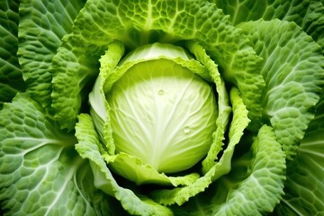 Wall Mural - Cabbage vegetable plant food.