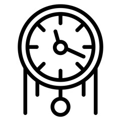 Sticker - Retro Clock Vector Design Icon Style