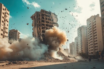 Building Collapse in Urban Conflict