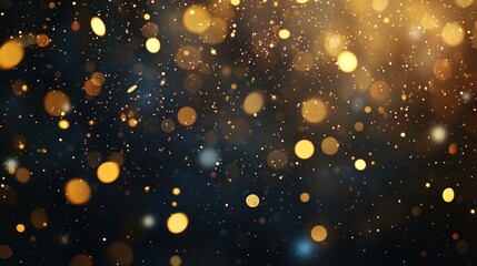 Canvas Print - light gold glitter space astronomy lighting.