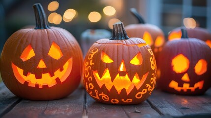 Wall Mural - halloween celebration with kids and cultural fusion
