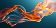 © StockUp - Bold orange and teal ribbons seem to dance freely, forming air currents.