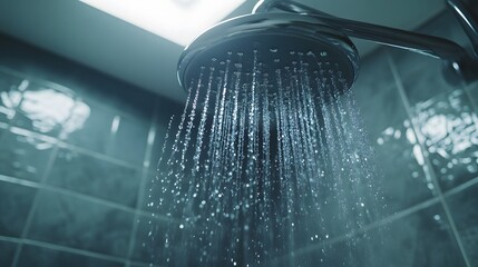 water flowing from the shower