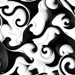 black and white seamless pattern, tile