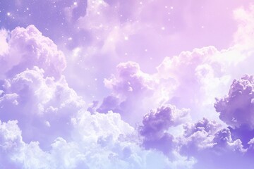 Canvas Print - Pastel galaxy on sky purple backgrounds outdoors.