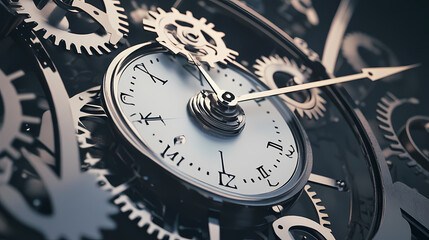 clock gear background and abstract . 3d, rendering, illustration