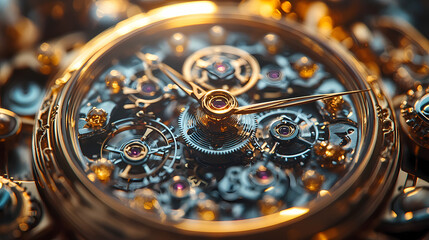 clock gear background and abstract . 3d, rendering, illustration