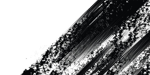 Wall Mural - Tire tread marks, wheel textures, tire marks - car racing, motocross, drift, rally, off-road and others. Vector black isolated texture in grunge style