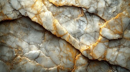 Wall Mural - A close-up view of an exquisite marble stone showcasing intricate orange and gray patterns. The texture and colors are natural and visually appealing.