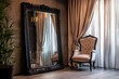 © Vlad - Large Mirror Adds Elegance to Stylish Room Interior with Contemporary Decor
