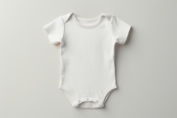 Canvas Print - Blank white baby clothes mockup undershirt clothing apparel.