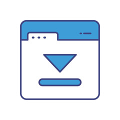 Wall Mural - Tab vector icon stock illustration