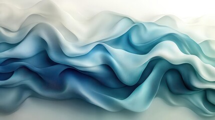 Wall Mural - dynamic abstract business background featuring flowing shapes in varying shades of blue and green symbolizing growth and innovation with a modern and professional aesthetic